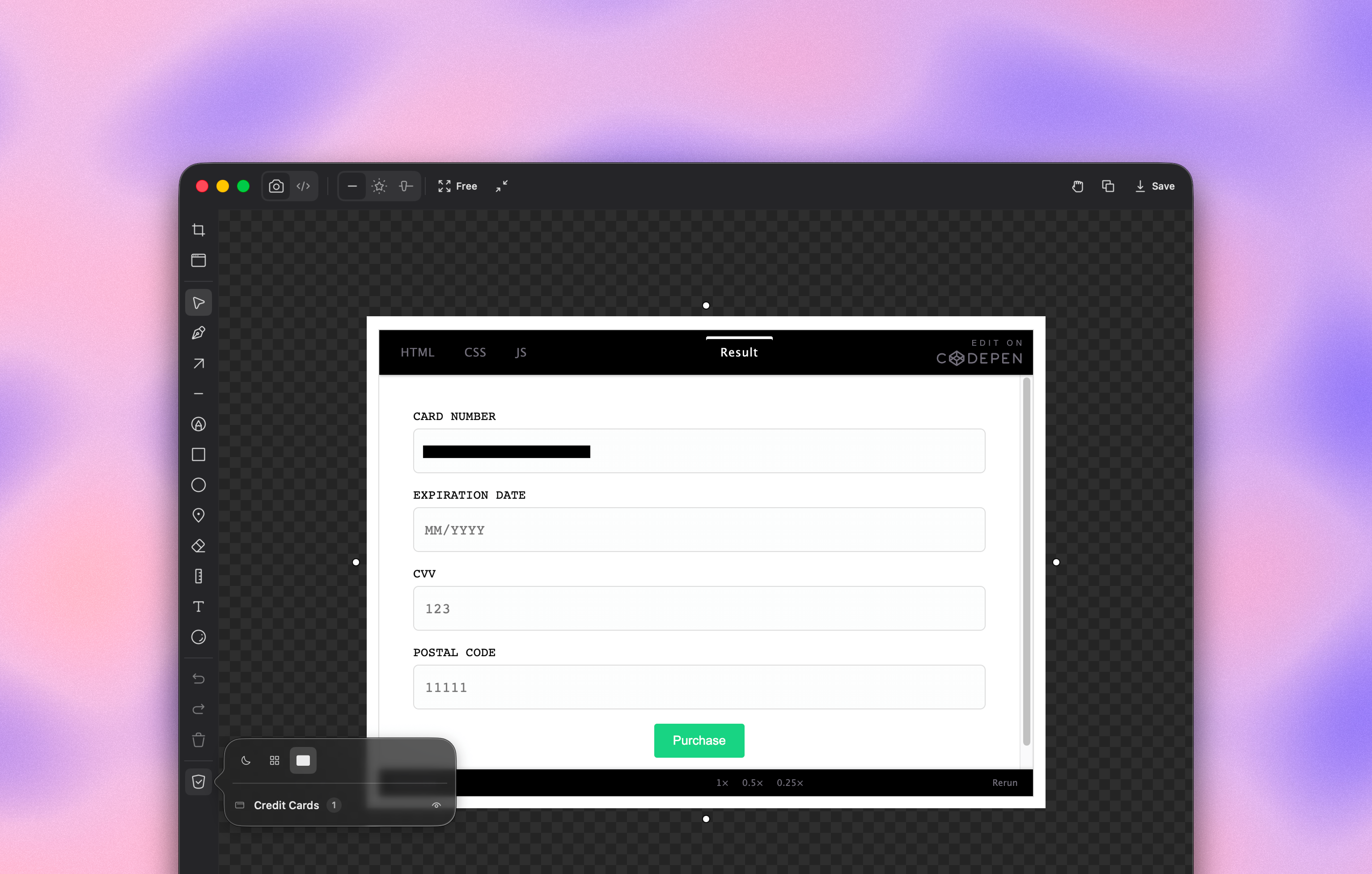Skreen[me] screenshot beautifier — custom backgrounds, code snippets, annotations demo